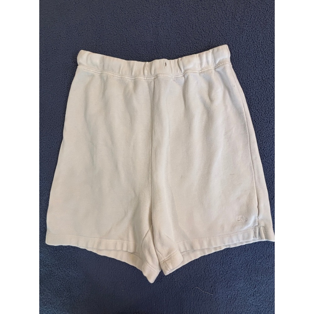 Gap Girls Stretch Lounge Shorts Cream Off‎ White Size M 7-8 Sweat Shorts
